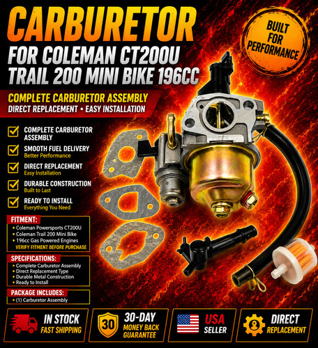 Carburatore per coleman ct200u - carburatore,