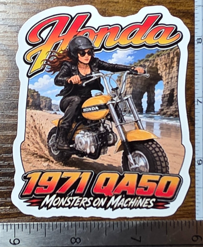 Adesivo vinile honda qa50 - adesivo,